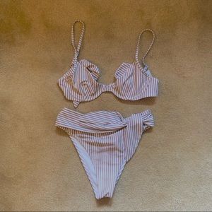 Abercrombie & Fitch Stripped Bikini
